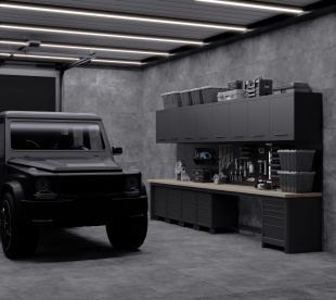 Керамогранит Laparet Fortezza grafite PRO тёмно-серый матовый карвинг (60х119,5) арт. LP6012G0381R